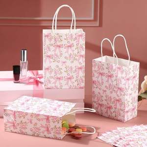 Vente flash - Sacs cadeaux en papier personnalisés, sacs en papier pour le shopping avec logo, sac en papier kraft à fond plat, sac de luxe - Product Image 4