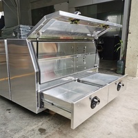 Boîte à outils en aluminium à 3 tiroirs pour camion utilitaire, boîtes à tiroirs coulissants pour remorques de camions