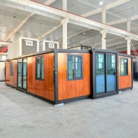 Maison conteneur mobile préfabriquée extensible de 40 pieds ou 20 pieds, couleur personnalisée, 2, 3, 4 ou 5 chambres, villa préfabriquée, maison portable