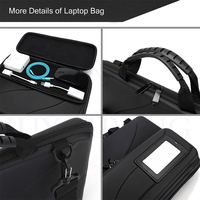 Tas Bahu Laptop 14.2-15.6 Inci Tas Jinjing Laptop Pelindung Pria Wanita Cangkang Keras EVA Tahan Benturan Tahan Air Anti Pencuri