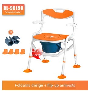 Silla de ducha plegable antideslizante de altura ajustable para ancianos y discapacitados Equipo de seguridad de baño de 1,1mm - Product Image 6