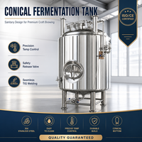 Cuve de Fermentation Conique en Acier Inoxydable Tonsen 6000L avec Enveloppe Chauffante, Fermenteur Refroidissant 60HL Unitank pour Brasserie Commerciale