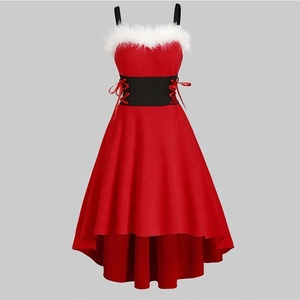 Conjunto familiar navideño, vestido para <span class=keywords><strong>mamá</strong></span> e hija, ropa para adultos y niños, vestidos de invierno, conjuntos a juego para madre e hija, atuendos para fiesta de Navidad familiar - Product Image 2