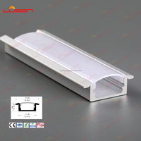 Profilé en aluminium LED avec diffuseur, embouts et clips pour bande LED 23*09 mm