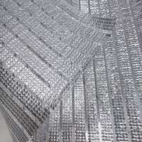 Filet d'ombrage robuste en aluminium pour extérieur, toile réfléchissante anti-UV à 99 % pour abri de voiture et agriculture