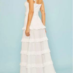 Vestido Maxi de Gasa sin Mangas con Parches para Mujer, Ecológico, Transpirable, Lavable, Diseño Vacay Breeze, OOTD, Verano - Product Image 4