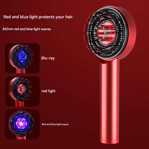 หวีนวดไฟฟ้า แสงสีแดง บำรุงหนังศีรษะ เอสเซนส์บำรุงเส้นผม หวีนำเข้า สเปรย์ดูแลการเจริญเติบโตของเส้นผม เพื่อสุขภาพผมที่ดี - Product Image 5