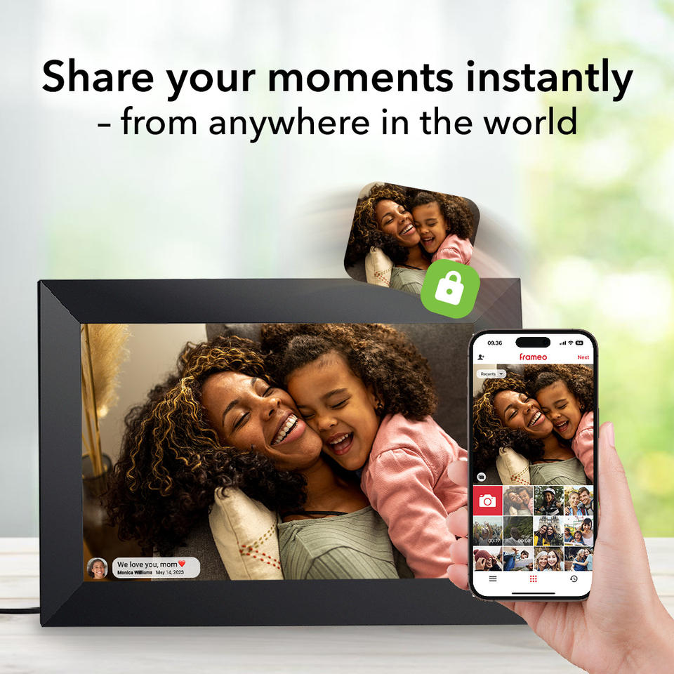 Source Factory 10.1 Inch Smart Cloud Photo Frame with Touch Screen WiFi ...