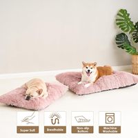 Tapis rectangulaire épais et moelleux pour animaux de compagnie, coussin de couchage chaud, doux et respirant pour chien et chat en automne et en hiver