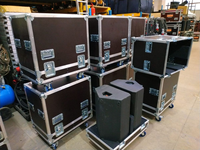 Flight case professionnel en aluminium 18u pour rack d'amplificateur, pour l'expédition d'équipements musicaux