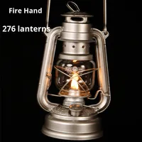 Lanterne de marque Huoshou 276, luminaire de camping en plein air, rétro, conversion d'énergie cinétique, tôle d'étain, alliage de zinc, mobilier de camping