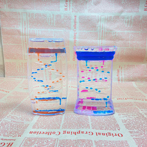 Juguetes Sensoriales de Tubo de Burbujas Personalizados para Niños, Temporizador de Movimiento de Líquido de Doble Color para Promoción - Product Image 4