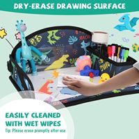 Échantillon gratuit : Plateau d'activités imperméable pour siège auto enfant, idéal pour les tout-petits et les enfants en voyage