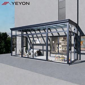 Toldo de Vidrio para Terraza, Moderno, con Diseño de Polígono, Resistente al Agua, para Uso Residencial, Hoteles, Villas, Patios y Exteriores - Product Image 3