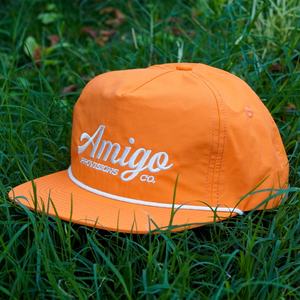 Custom Snapback Hats With Rope Nylon 5 Panel Embroidery logo Unstructured Caps - Product Image 4