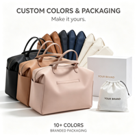 Sac à main de luxe en cuir PU 3-en-1 portable pour femme, sac à dos, sac à bandoulière, sac de voyage quotidien pour maman avec sangles de poussette, OEM BSCI