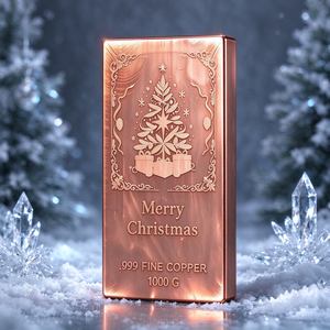 <b>copper</b> bullion bar 1KG for Christmas <b>Gift</b> Traditional Design - Product Image 4