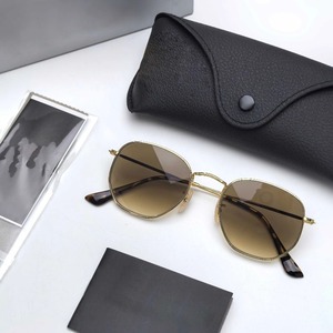 Gafas de Sol de Lujo con Marco Metálico Poligonal y Protección UV400, Gafas de Sol de Alta Calidad para Hombre para Vacaciones en la Playa - Product Image 2