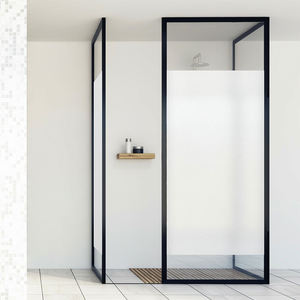 Box Doccia in Melamina di Alta Qualità a Prezzo Conveniente, Porta Doccia per Camper con Telaio Liscio, Vetro per Bagno - Product Image 2