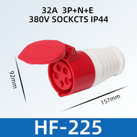 Prise de courant industrielle en cuivre étanche HFE CEE IP44/IP67 avec 3/4/5 prises 3P/4P/5P 16A-125A 110V-380V