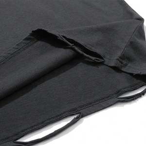 2025 250 Gsm T-shirt vierge T-shirt surdimensionné uni Fournisseurs de t-shirts unis déchirés de haute qualité - Product Image 3