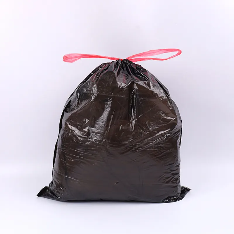 Factory Price Trash Bag Roll 27L-240L Extra Thick Heavy Duty Black Garbage Bag Bin Liner