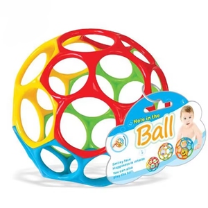 <strong>Oball</strong> Classic Ball Easy Grasp Toy Kids Grasp Ball Children Grasping Baby Hand Shake <strong>Oball</strong> Hand Bells Fine Motor Skill - Product Image 1