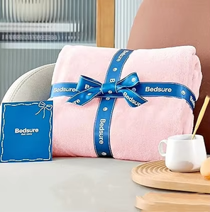 Mantas de Lujo Rectangulares Personalizadas de Polar Coral Sólido, No Tóxicas, para las Cuatro Estaciones, con Logotipo Personalizado - Product Image 3