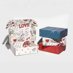 Campione gratuito personalizzato pieghevole aereo ondulato scatola postale stampa Logo imballaggio scatola di cartone scatola di scarpe - Product Image 6