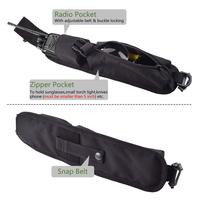 Sac à bandoulière tactique résistant à l'eau, forme allongée, avec système MOLLE, pochette à outils, portable, pour la chasse, la randonnée, le camping