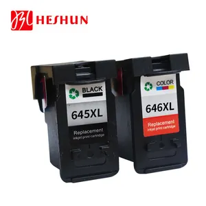 HESHUN PG645 PG-645 645XL 646XL CL646 CL-646 cartouche d'encre jet d'encre remanufacturée noir et couleur pour Canon