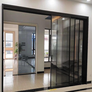 Puerta Corredera de Aluminio para Balcón, Sala de Estar, Estudio, Baño Interior, Minimalista, Marco Estrecho, Puerta Corredera de Vidrio - Product Image 4