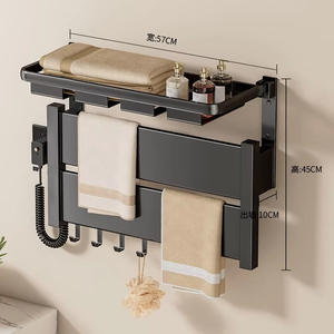 <span class=keywords><strong>Radiador</strong></span> Eléctrico para Baño, <span class=keywords><strong>Toallero</strong></span> Calefactor <span class=keywords><strong>de</strong></span> Pared con Termostato Inteligente, <span class=keywords><strong>Toallero</strong></span> Eléctrico <span class=keywords><strong>de</strong></span> Aleación <span class=keywords><strong>de</strong></span> Aluminio para Uso Doméstico - Product Image 3