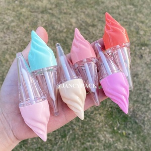 JANCY PACK 5ml <span class=keywords><strong>Lip</strong></span> <span class=keywords><strong>Gloss</strong></span> Bentuk Es Krim Warna Merah Oranye Pink Kuning untuk Anak, Tabung <span class=keywords><strong>Lip</strong></span> <span class=keywords><strong>Gloss</strong></span> Transparan Kosong Warna Pink - Product Image 1