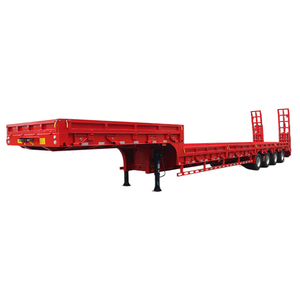 Les ventes directes d'usine peuvent personnaliser la <span class=keywords><strong>remorque</strong></span> de <span class=keywords><strong>camion</strong></span> à lit bas à 4 essieux <span class=keywords><strong>et</strong></span> la <span class=keywords><strong>remorque</strong></span> à plat à lit bas de 80 tonnes - Product Image 1