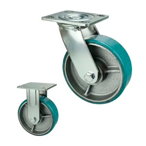 Densen personalizado de alta calidad de alta resistencia núcleo de aluminio 4 5 6 8 10 pulgadas ruedas giratorias 7 pulgadas rueda de carro rueda de aluminio - Product Image 4