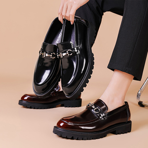 Chaussures pour Homme <span class=keywords><strong>Mocassins</strong></span> Loafers Hommes en Cuir Véritable de Haute Qualité Chaussures Décontractées Personnalisées pour Fête - Product Image 1