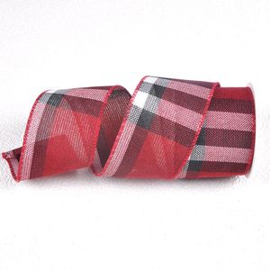 Rubans à carreaux câblés de Noël pour décor de <span class=keywords><strong>porte</strong></span> de guirlande de vacances - Product Image 6