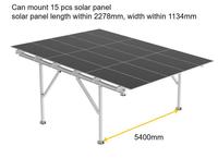 Kit de toiture photovoltaïque en aluminium pour carport résidentiel avec structure d'ombrage et installation simple pour système énergétique