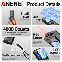 Télémètre laser ANENG T3/T5/T3 PRO/T5 PRO haute précision, mesure de surface et de volume, télémètre laser professionnel 30M/50M, niveau électronique