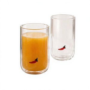Verres à boire transparents en borosilicate faits à la main de 320 ml, sans plomb, pour whisky, eau, jus, réutilisables, en gros - Product Image 2