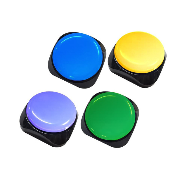 2022 New Recording Button Pets Communication Training Buzzer 60 Seconds Playback Talking Button for Dogs