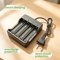 Chargeur de batterie intelligent 18650 à 4 emplacements, alimentation rechargeable Li-ion pour lampe torche, lampe frontale, camping en plein air, voyage