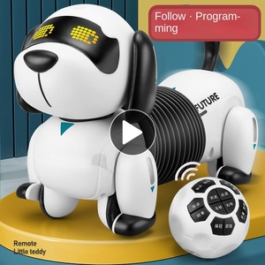 Le neng điều khiển từ xa lập trình Robot con chó đồ chơi thông minh Điện tử ABS nhựa bốn bánh bánh mecanum Bánh Xe 14 + năm đồ chơi - Product Image 1