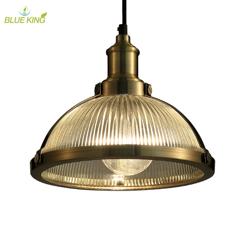 Nordic decor edison vintage bronze wrought iron chandelier airplane pendant lamp modern glass ceiling pendant light E27