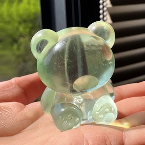 Transparent Sugar Bear Maltose <b>Squeeze</b> Toy Custom Logo Stress Relief Fidget <b>Ball</b> Promotional Gift - Product Image 4