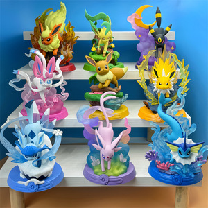 Kawaii 9 pz/set bambola della famiglia Sylveon <span class=keywords><strong>Espeon</strong></span> umreon mistero pokemonly Action Figure avventura Eevee scatola cieca per regalo per bambini - Product Image 4