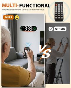 <b>LED</b> Digital Table <b>Clock</b> Display Temperature Week Calendar <b>Wall</b> <b>Clock</b> with Light Reloj De Pared Digital Desk Alarm <b>Clock</b> - Product Image 5