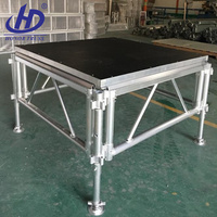 Scène en aluminium portable pour événements extérieurs, mariages et fêtes, prix d'usine