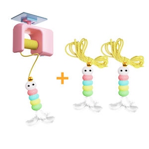 Juguete Eléctrico para Mascotas, Varita de Plumas Colgante, Juguete de Plumas para Gatos y Perros, Suministros para Mascotas, Estilo de Dibujos Animados, para el Autoentretenimiento - Product Image 5